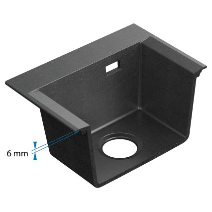 ALVEUS 1149502 - Zlewozmywak kuchenny PURE 79x51,5 cm granit/antracyt