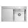 ALVEUS 1149516 - Zlewozmywak kuchenny PURE 79x52,5 cm satynowy, prawostronny + syfon z korkiem klik-klak