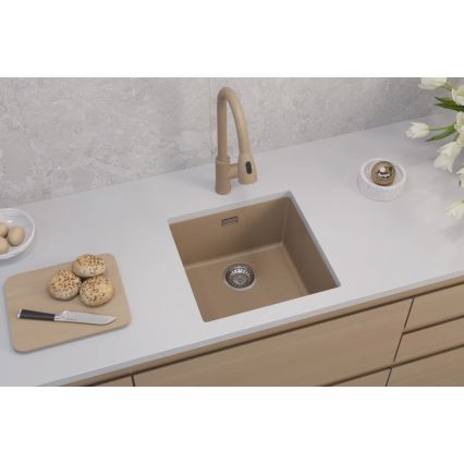 ALVEUS 1150047 - Zlew kuchenny OMNI 45x45 cm granit/beżowy