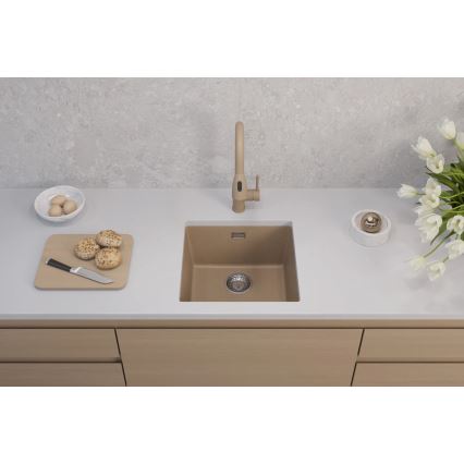 ALVEUS 1150047 - Zlew kuchenny OMNI 45x45 cm granit/beżowy