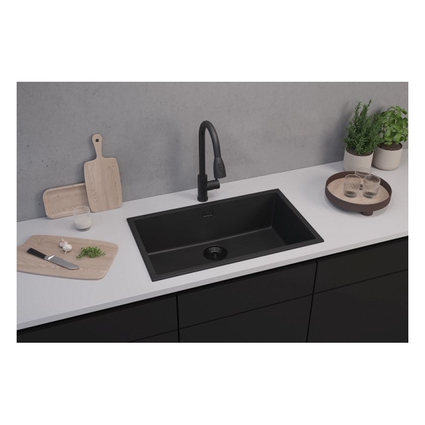 ALVEUS 1150064 - Zlew kuchenny OMNI 75x45 cm granit/czarny