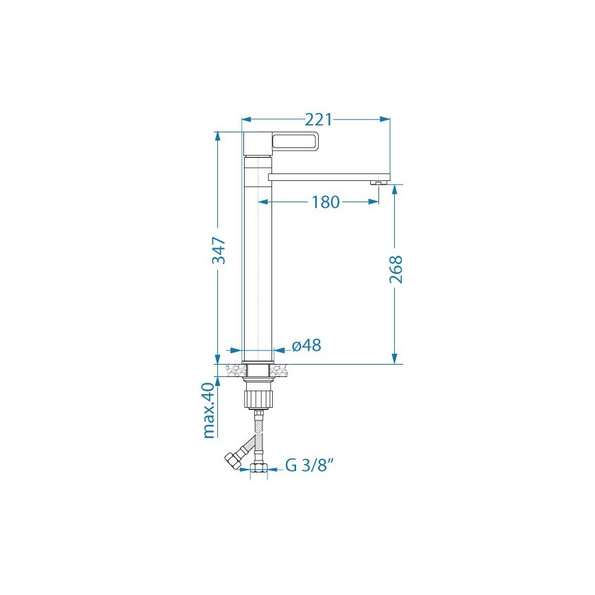 ALVEUS 1150752 - Bateria kuchenna MAYA 34,7 cm chrom błyszczący