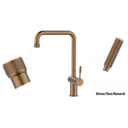 ALVEUS 1150763 - Bateria kuchenna FLORA 34,8 cm miedź