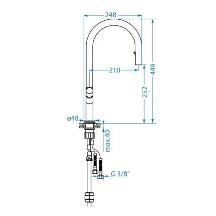 ALVEUS 1150776 - Bateria kuchenna SWAN 44,9 cm złoty