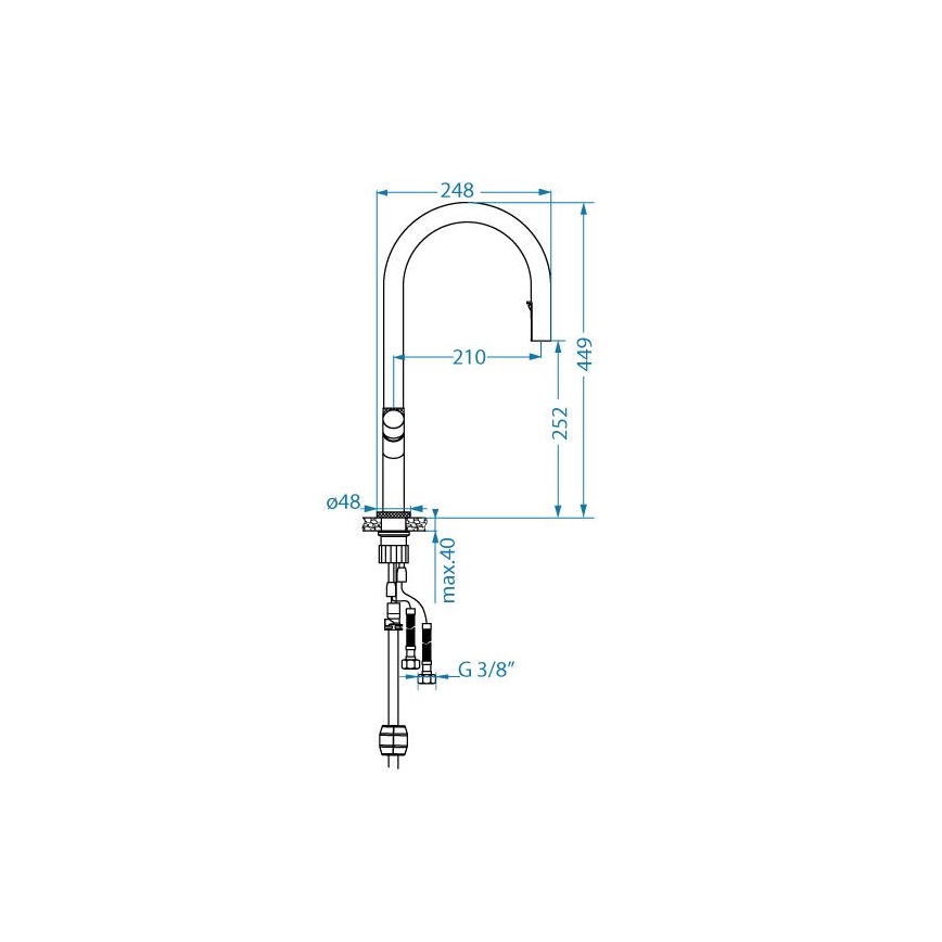 ALVEUS 1150779 - Bateria kuchenna SWAN 44,9 cm brąz