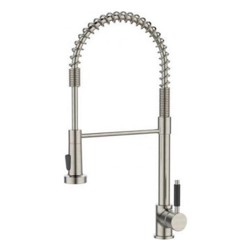 ALVEUS 1150886 - Bateria kuchenna z elastyczną wylewką i prysznicem URBAN 47,1 cm satyna