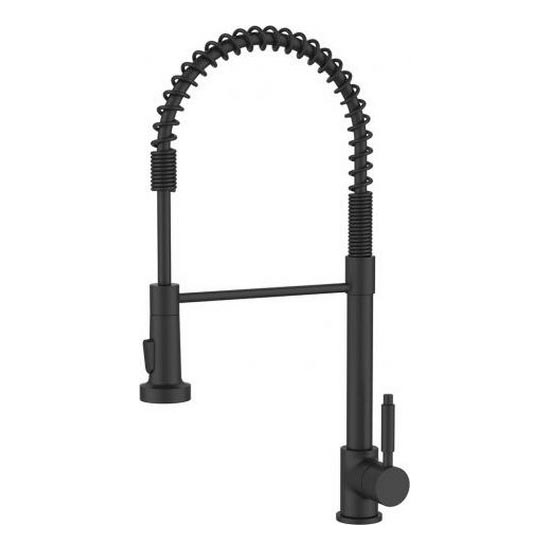ALVEUS 1150887 - Bateria kuchenna z elastycznym uchwytem z prysznicem URBAN 47,1 cm czarny
