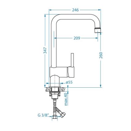ALVEUS 1150925 - Bateria kuchenna STELLA 34,7 cm czarny