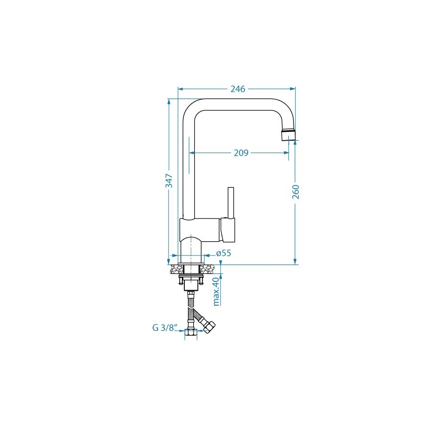 ALVEUS 1150925 - Bateria kuchenna STELLA 34,7 cm czarny