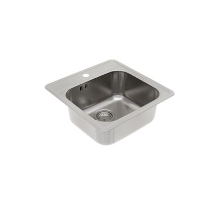 ALVEUS 1151258 - Zlew kuchenny MORE 50x49 cm matowy stal/satyna