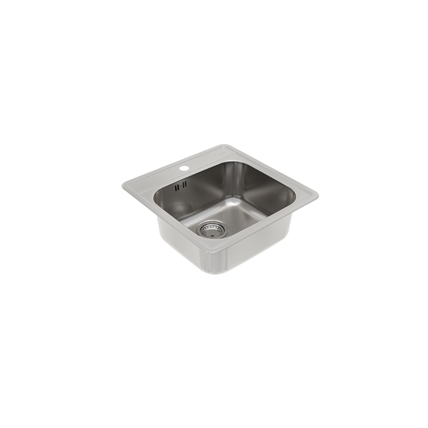 ALVEUS 1151258 - Zlew kuchenny MORE 50x49 cm matowy stal/satyna