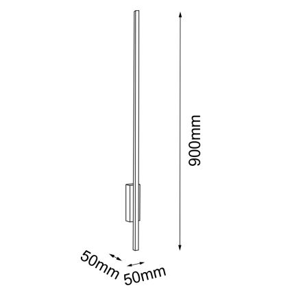 Amplex - LED Kinkiet LED/3,8W/230V złoty/czarny