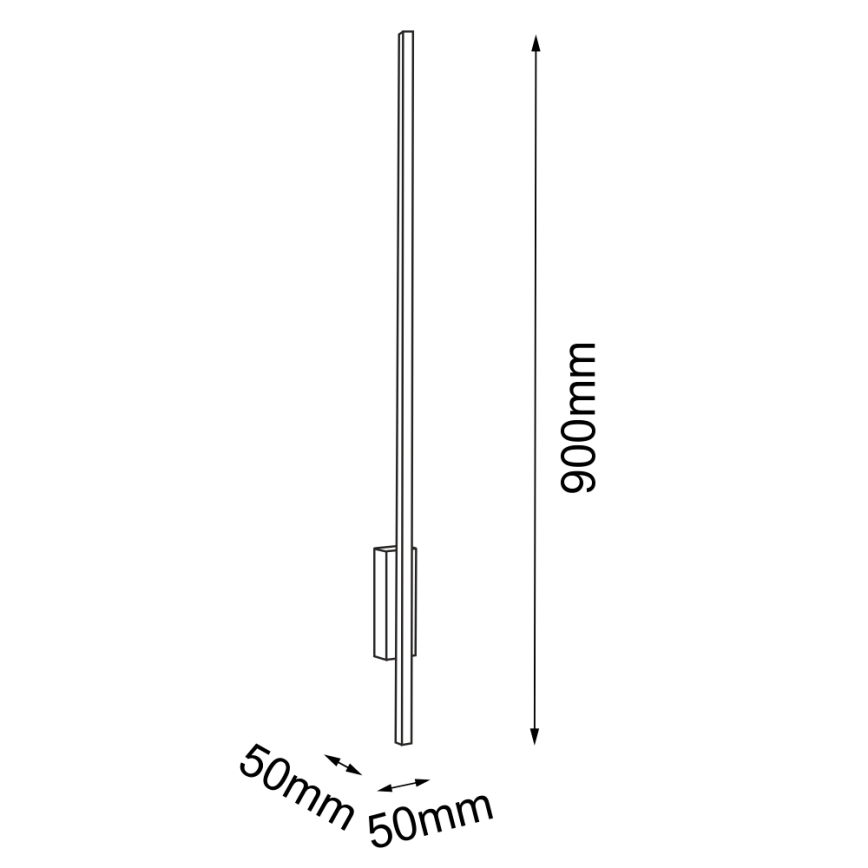 Amplex - LED Kinkiet LED/3,8W/230V złoty/czarny