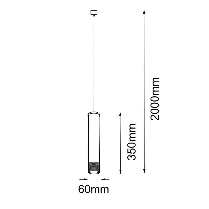 Amplex - Żyrandol na lince 1xGU10/15W/230V