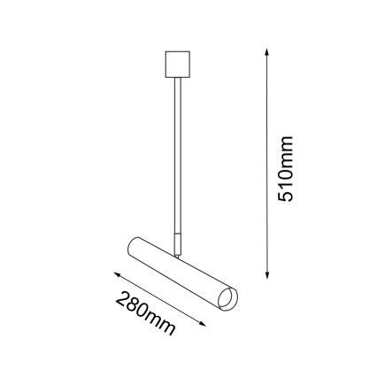 Amplex - Żyrandol 1xGU10-MR11/15W/230V czarne/mosiądz