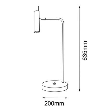 Amplex - Lampa stołowa 1xGU10/15W/230V biały