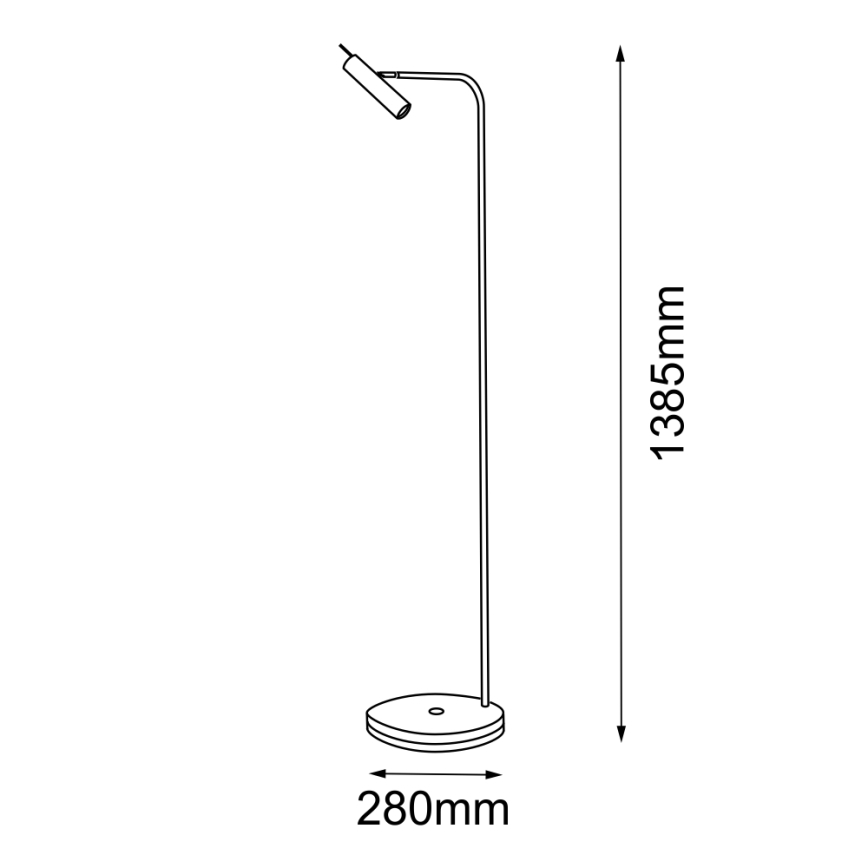 Amplex - Lampa podłogowa 1xGU10/15W/230V
