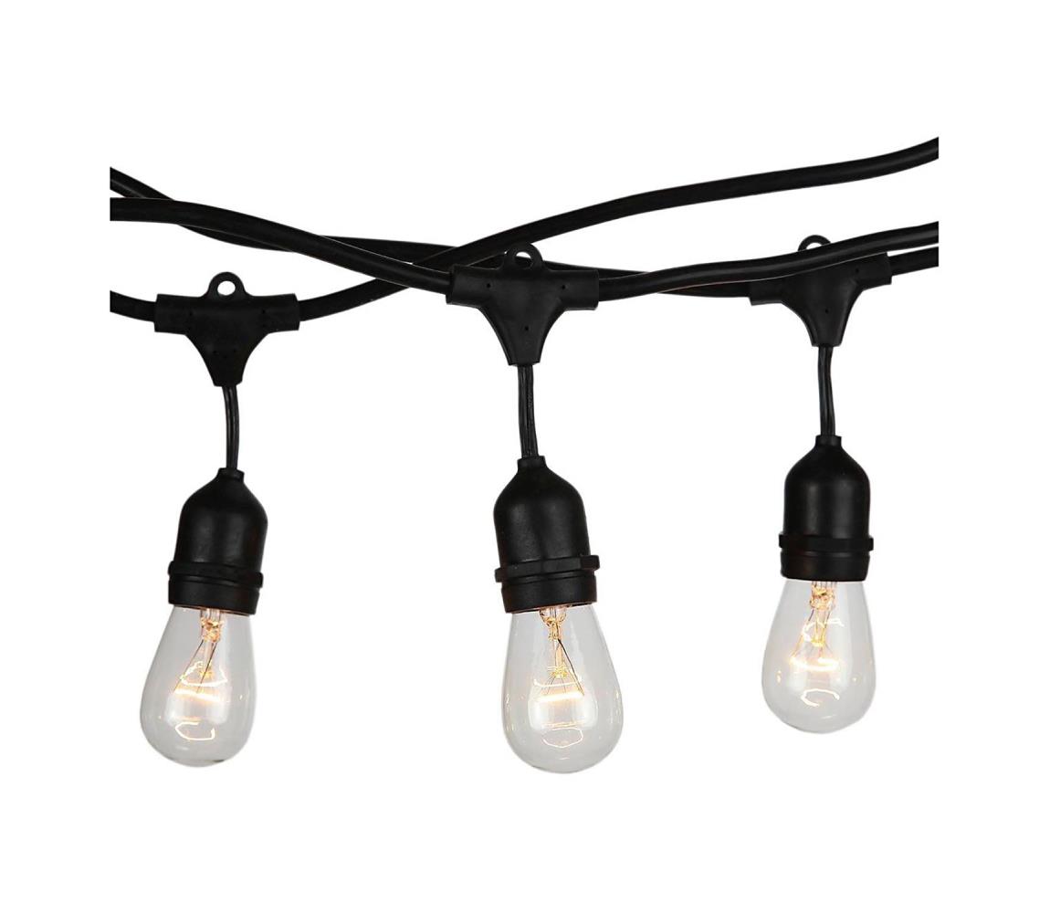 Łańcuch zewnętrzny STRING 5m 10xE27/40W/230V IP54