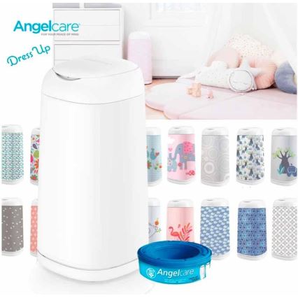 Angelcare - Kosz na pieluchy DRESS UP + 1x kaseta