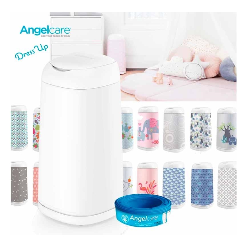 Angelcare - Kosz na pieluchy DRESS UP + 1x kaseta