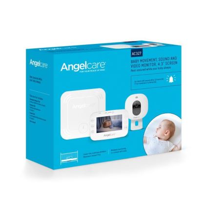 Angelcare - SET Monitor oddechu 16x16 cm + wideo niania USB