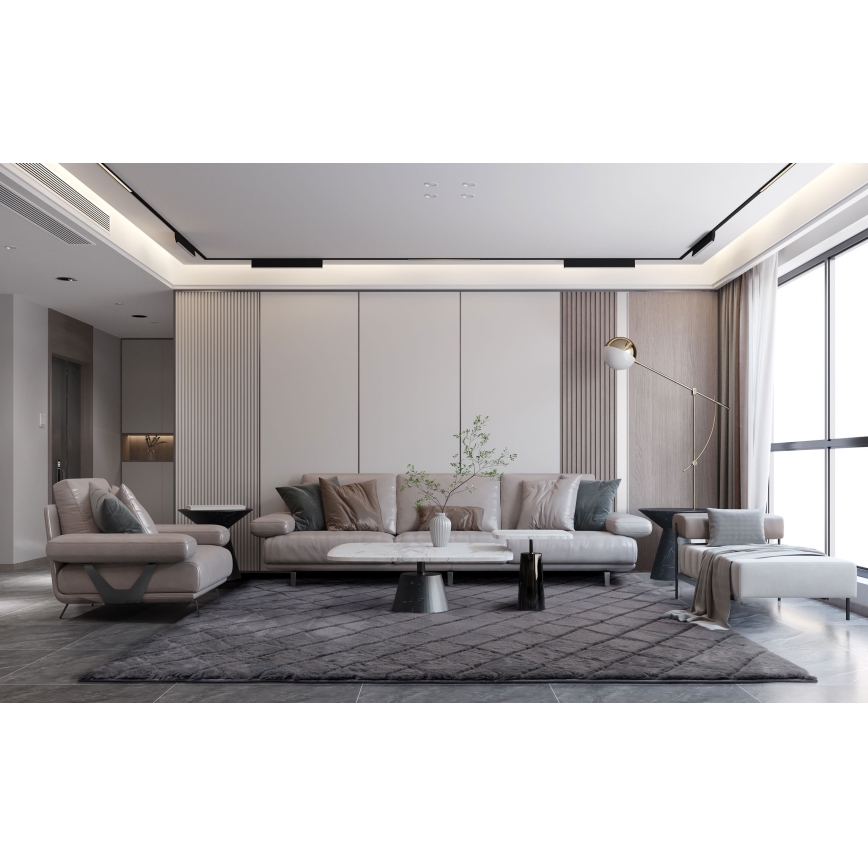 Antypoślizgowy dywan MODENA NEW 120 x 160 cm antracyt