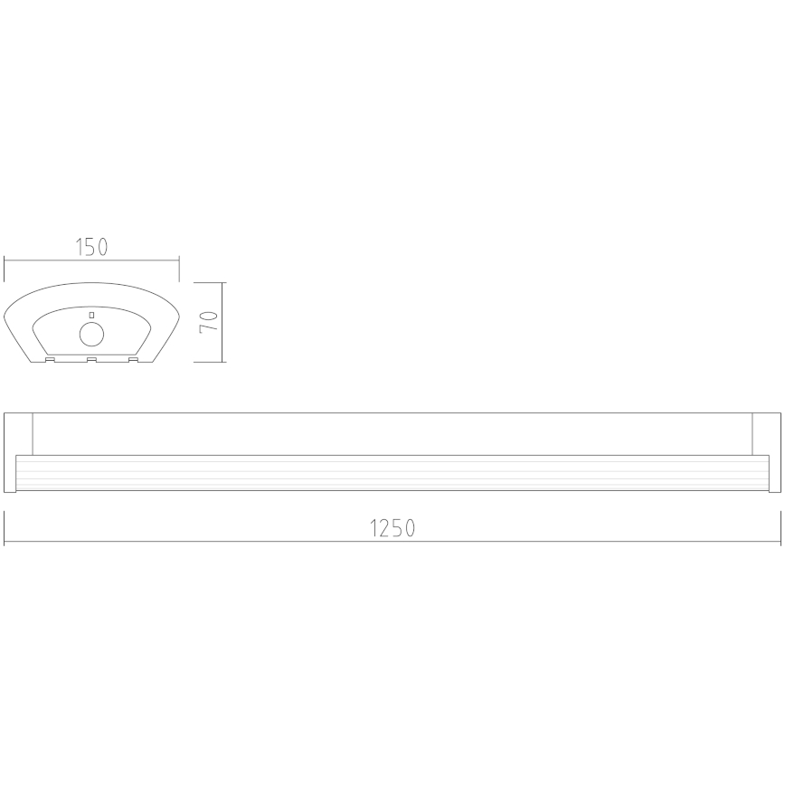 APLED - LED Lampa natynkowa TROUT LED/72W/230V 4000K