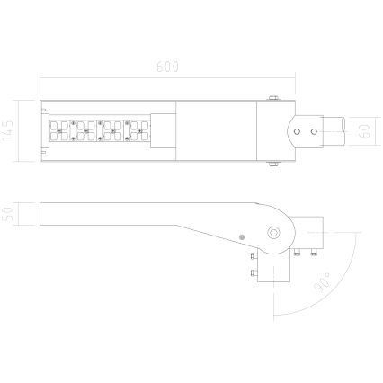 APLED - LED Lampa uliczna FLEXIBO LED/19W/90-265V IP65