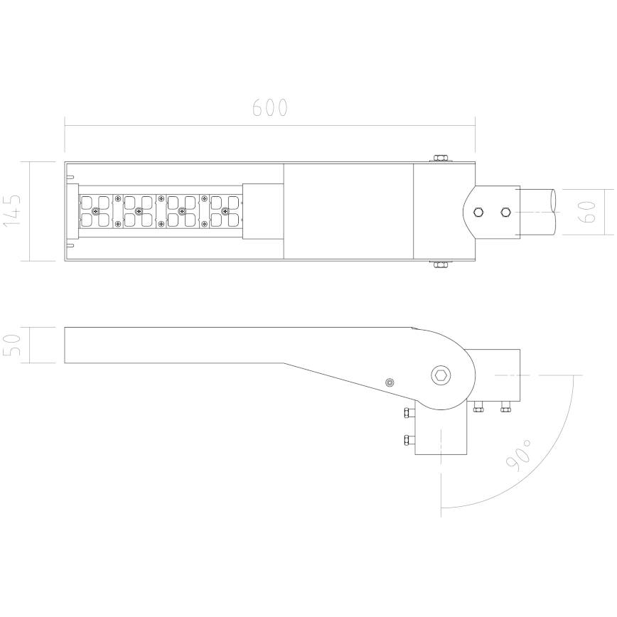 APLED - LED Lampa uliczna FLEXIBO LED/19W/90-265V IP65