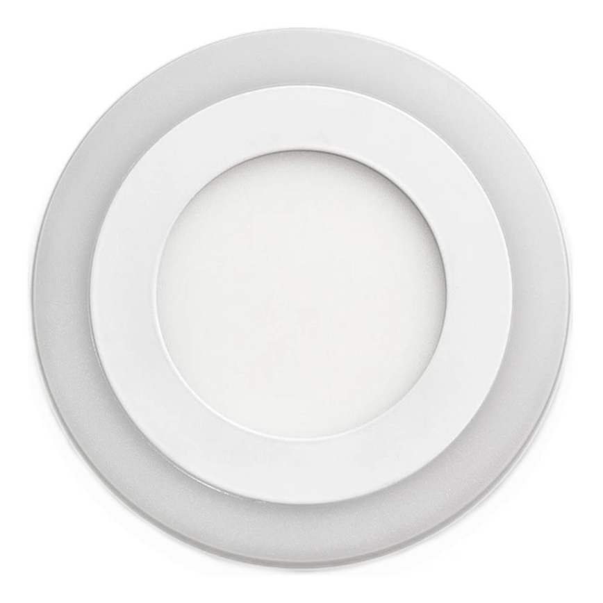 APLED - LED Łazienkowa oprawa wpuszczana RONDO DUO LED/4W + LED/12W/230V IP41 3000/4000K śr. 19,5 cm biała