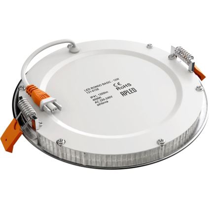 APLED - LED Łazienkowa oprawa wpuszczana RONDO LED/12W/230V IP40 śr. 17 cm matowy chrom