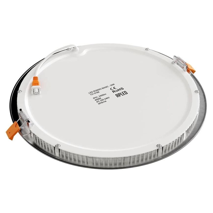 APLED - LED Łazienkowa oprawa wpuszczana RONDO LED/24W/230V IP40 śr. 30 cm matowy chrom
