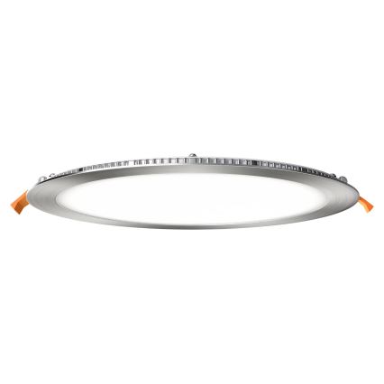 APLED - LED Łazienkowa oprawa wpuszczana RONDO LED/24W/230V IP40 śr. 30 cm matowy chrom