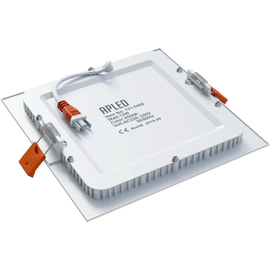 APLED - LED Łazienkowa oprawa wpuszczana SQUARE LED/12W/230V IP40 17x17 cm biały