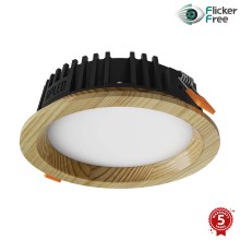 APLED - LED Oprawa wpuszczana RONDO WOODLINE LED/6W/230V 3000K śr. 15 cm sosna solidne drewno