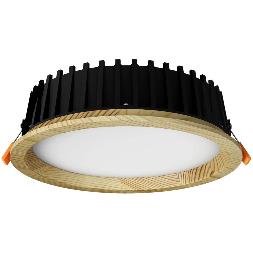 APLED - LED Oprawa wpuszczana RONDO WOODLINE LED/12W/230V 4000K śr. 20 cm sosna solidne drewno
