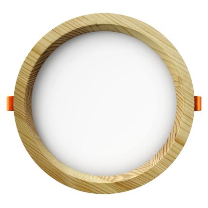 APLED - LED Oprawa wpuszczana RONDO WOODLINE LED/12W/230V 4000K śr. 20 cm sosna solidne drewno