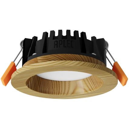 APLED - LED Oprawa wpuszczana RONDO WOODLINE LED/3W/230V 3000K śr. 9 cm sosna solidne drewno