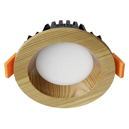 APLED - LED Oprawa wpuszczana RONDO WOODLINE LED/3W/230V 3000K śr. 9 cm sosna solidne drewno