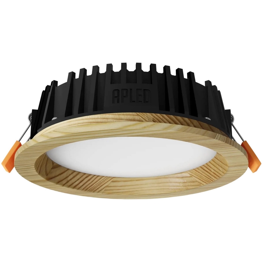 APLED - LED Oprawa wpuszczana RONDO WOODLINE LED/6W/230V 3000K śr. 15 cm sosna solidne drewno
