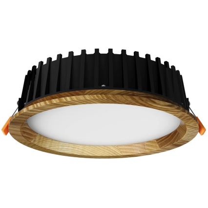 APLED - LED Oprawa wpuszczana RONDO WOODLINE LED/6W/230V 4000K śr. 15 cm popiół solidne drewno