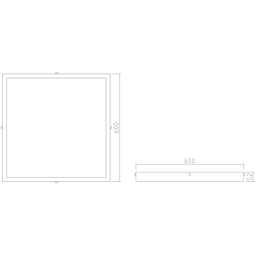 APLED - LED Panel natynkowy QUADRA LED/40W/230V 4000K 60x60cm IP41