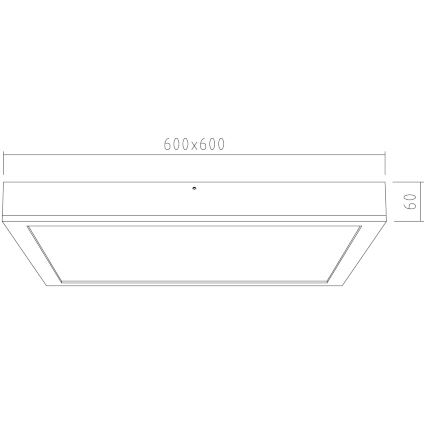 APLED - LED Panel natynkowy QUADRA LED/42W/230V dab