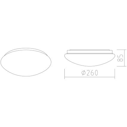 APLED - LED Plafon LENS P TRICOLOR LED/12W/230V IP41 2700 - 6500K 825 lm