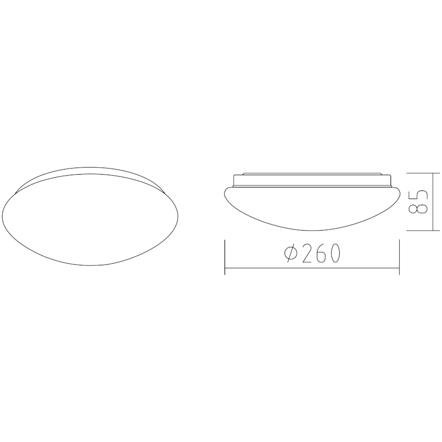 APLED - LED Plafon LENS P TRICOLOR LED/12W/230V IP41 2700 - 6500K 825 lm