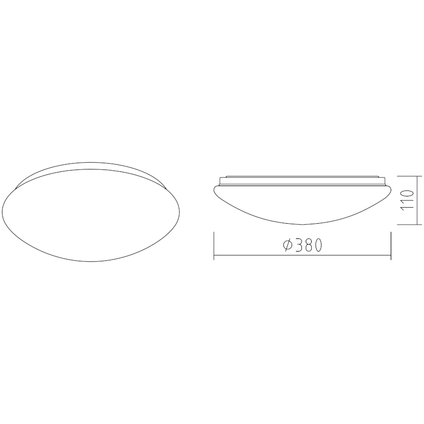 APLED - LED Plafon LENS P TRICOLOR LED/24W/230V IP41 2700 - 6500K 1680 lm