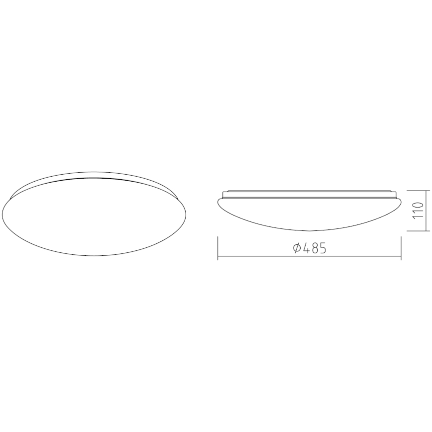 APLED - LED Plafon LENS P TRICOLOR LED/36W/230V IP41 2700 - 6500K 2520lm