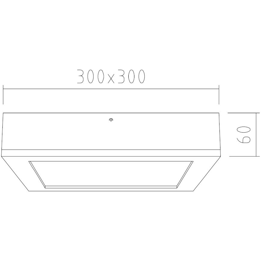 APLED - LED Plafon QUADRA LED/24W/230V dąb