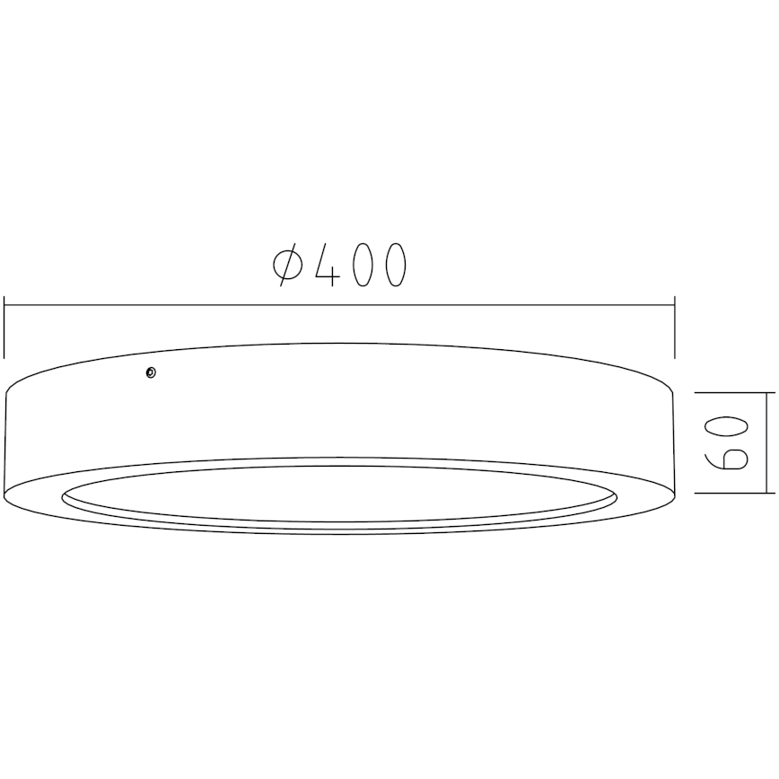 APLED - LED Plafon RONDO LED/36W/230V śr. 40 cm dąb
