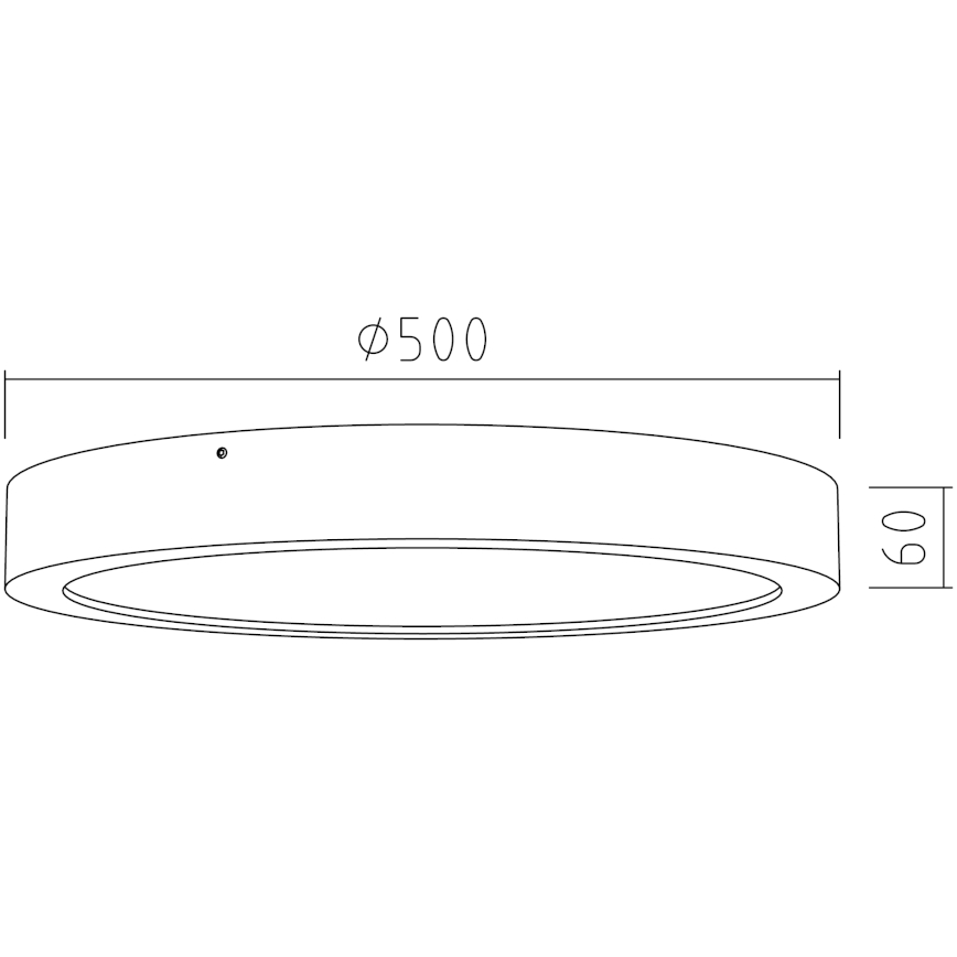 APLED - LED Plafont RONDO LED/48W/230V śr. 50 cm dąb
